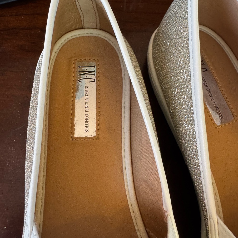 INC Silver Rhinestone Slip-On Sneakers - Picture 7 of 9